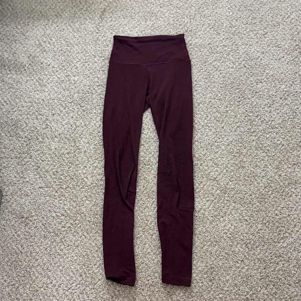 Lululemon Maroon Leggings
